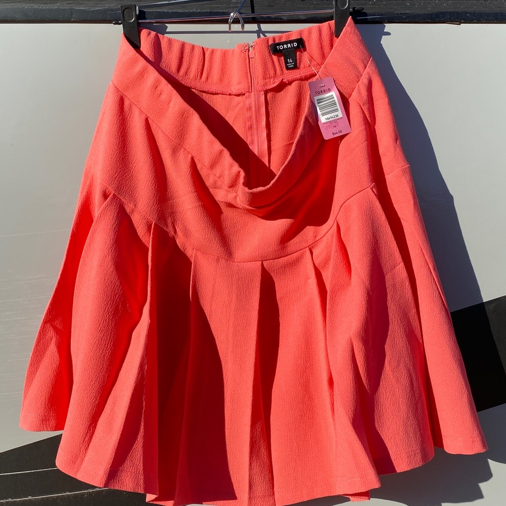 Pleated mini skater skirt Torrid size 14